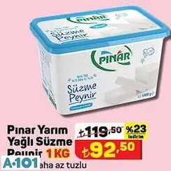 PINAR YARIM YAĞLI SÜZME PEYNİR PINAR YARIM YAĞLI SÜZME PEYNİR